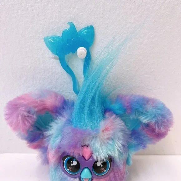 Furby Furblets Keychain Clips Charms Mini Stuffed Plush Toys 3" Inch Pink Purple - Picture 4 of 8